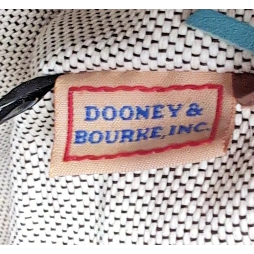 2005 Dooney & Bourke Bolero Western Satchel Black/Brown Leather Conchos Dust Bag